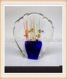 Multicolour Grass Fish Glass Craft for Gift