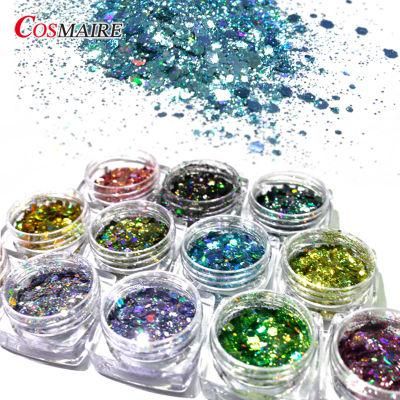 Bulk Glitter Polyester Holographic Fine Chunky Glitter for Tumbler Making