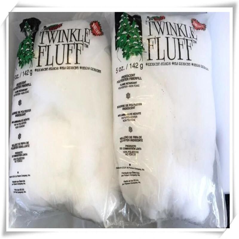 Christmas Craft White Polyester Artificial Fluff Snow