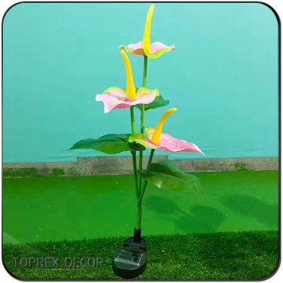 Christmas Decorations Holiday Lighting Landscape LED Stand Rose Solar Light Flowers with Battery