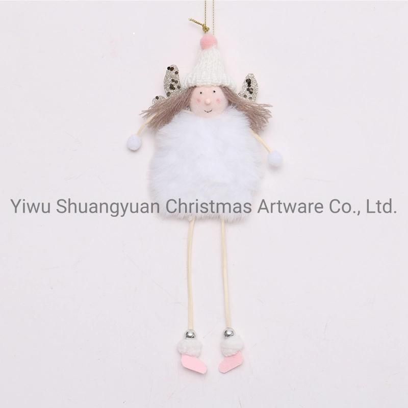 New Design High Sales Christmas Hanging Angel for Holiday Party Decoration Supplies Hook Ornament Craft Gifts