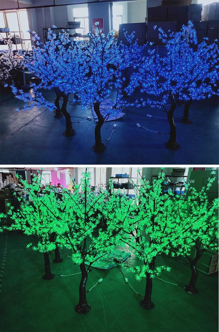 Christmas Wedding Decoration Luxury Artificial Cherry Tree with LED Lights