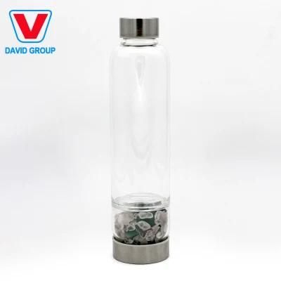 Christmas Gifts Gemstone Water Bottle Crystal Glass Water Bottle