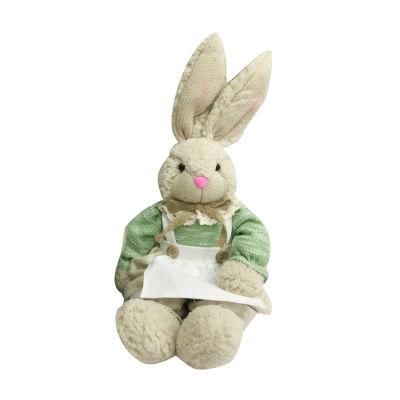 Wholesale Figure Decoration Stuffed Rabbit Toy Doll Plush Bunny Easter