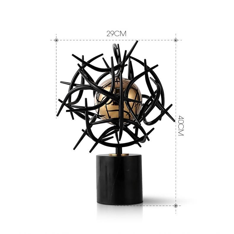 Accessories Stainless Steel Terrestrial Globe Decor Dining Table Decorations for Home Modern