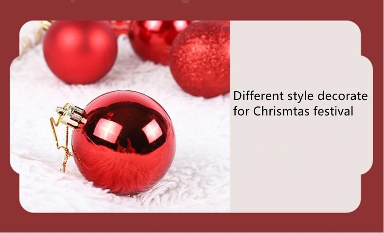 Hot Sale Plastic Hanging Christmas Ornaments Tree Bauble Ball