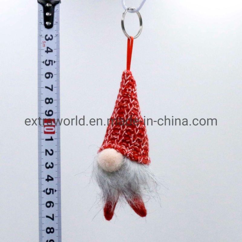 2021 New Christmas Decoration Santa Claus Doll for Keychain