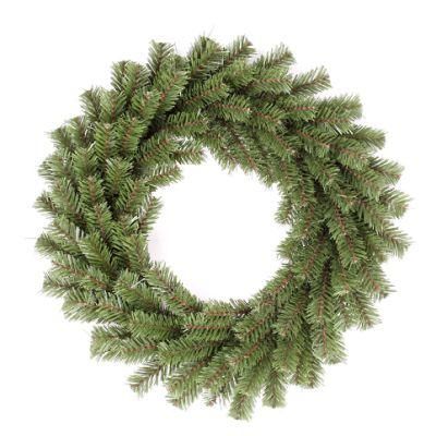 Yh2065 Cheap Commercial Artificial Green Decoration PVC Wreath Christmas Wreath