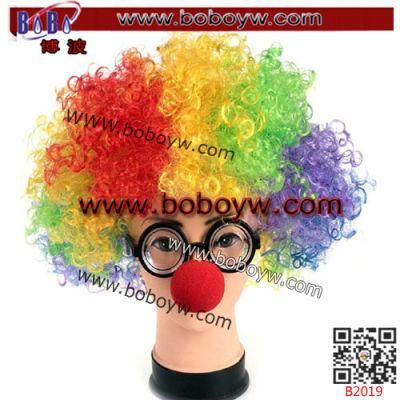 Wedding Birthday Clown Party Products Afro Wig School Children Sport Gifts (B2019)