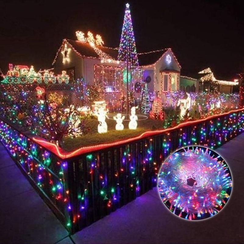 Waterproof Outdoor Home 10m 20m 30m 50m 100m LED Fairy String Lights Christmas Party Wedding Holiday Decoration Garland Light