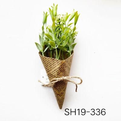 Artificial Flower Silk Floking Flowers Silk Rose Artificial Flowers for Home Wedding Decoration