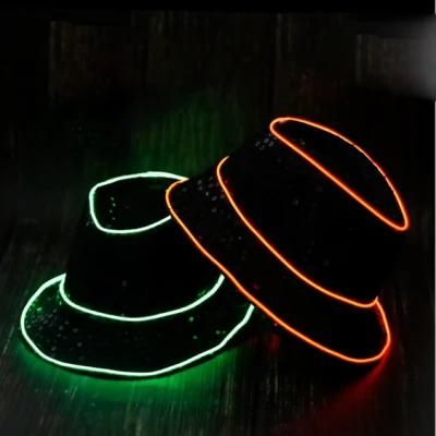 LED Light up Hat Neon Costumes Glow in Dark Party