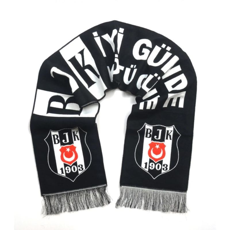 Acrylic Knitted Jacquard Scarf for Soccer Football Fans
