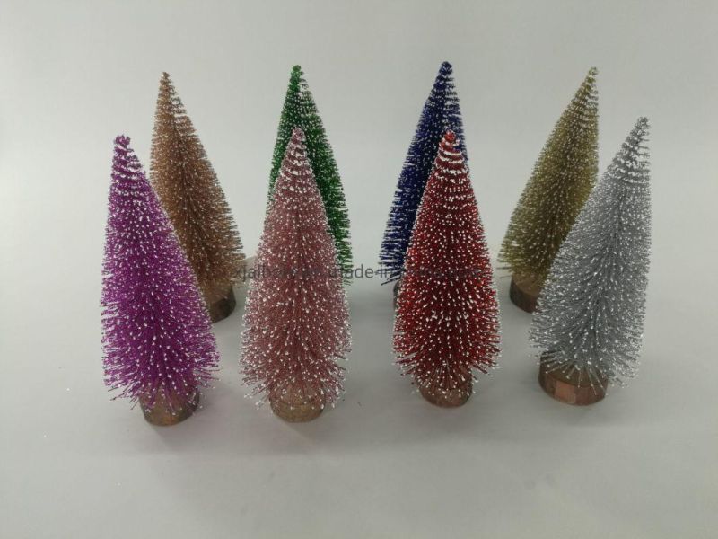 Xmas Desktop Decoration Promotion Gift White Cedar Artificial Christmas Tree