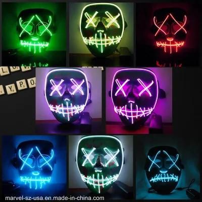 Party Supplies Festival Cosplay LED Halloween Mask Party LED Masks