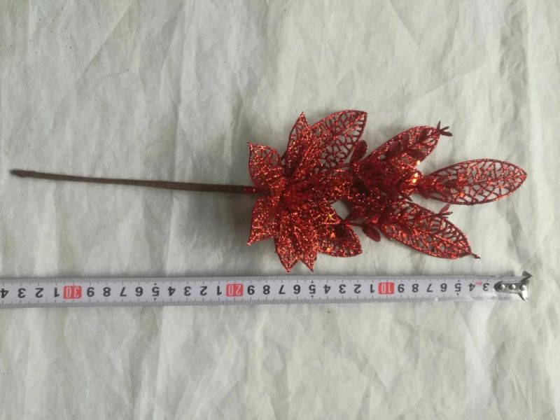 Hot Sale Needle Pine Cone Cuttings Flower Gold Silver and Red Christmas Fruit Tree Cuttings Christmas Flower