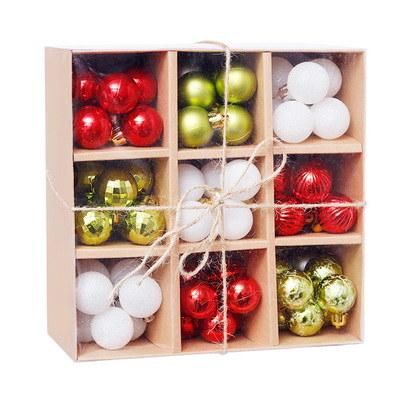 Tree Hanging Ball Plastic Material Pack Set for Christmas