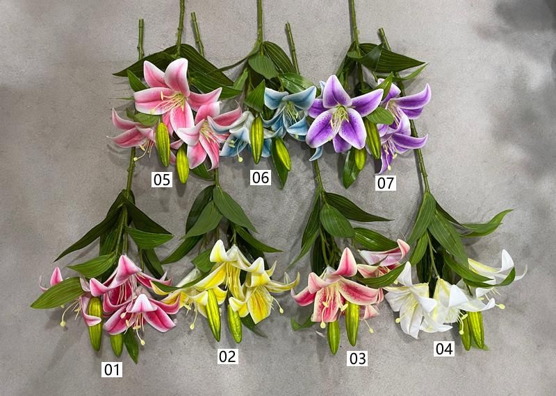 Good Selling Hot Fashion Decorative Handmade Artificial Flowers Artificial Lily Flower