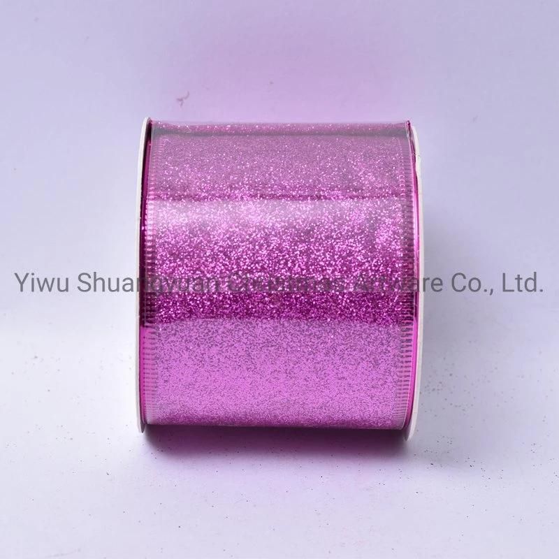 Christmas Ribbon Decor for Holiday Wedding Party Decoration Supplies Hook Ornament Craft Gifts