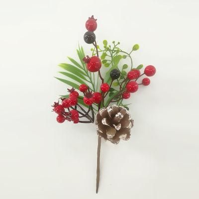 Christmas Decoration Plants Artificial Flowers for Backdrop Home Crafts
