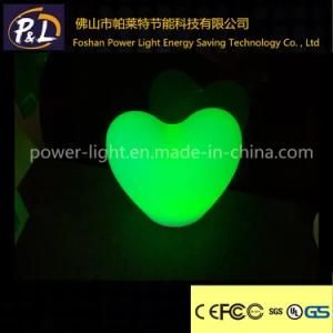 Beautiful Color Flashing Decorative Heart Shape LED Desk Lamp