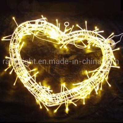 Outside Christmas Lights for House Motif Lighting with Heart Light Design