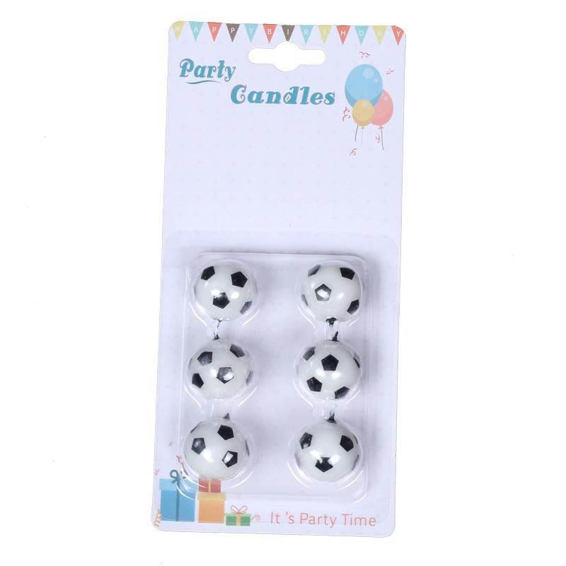 Footall Shape Candles for Party Supplies Happy Birthday Decoration