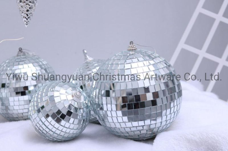 New Design High Sales Christmas Mirror Ball for Holiday Wedding Party Decoration Supplies Hook Ornament Craft Gifts
