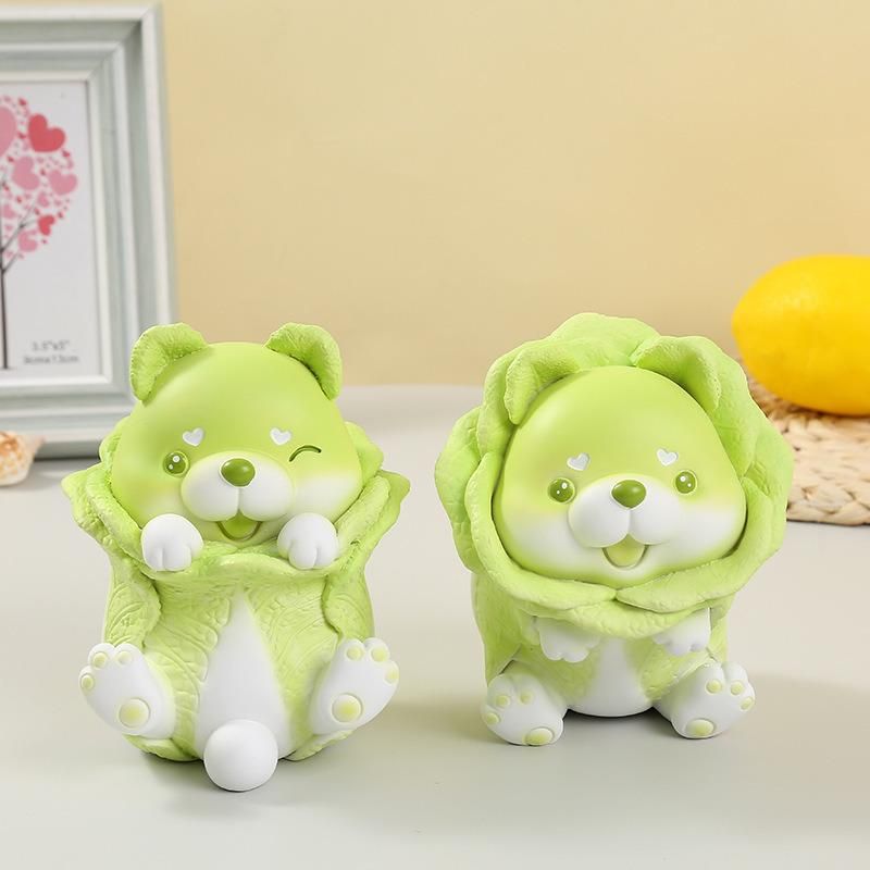 Cute Vegetable Dog Birthday Gift Toy Hot Selling Resin Ornament