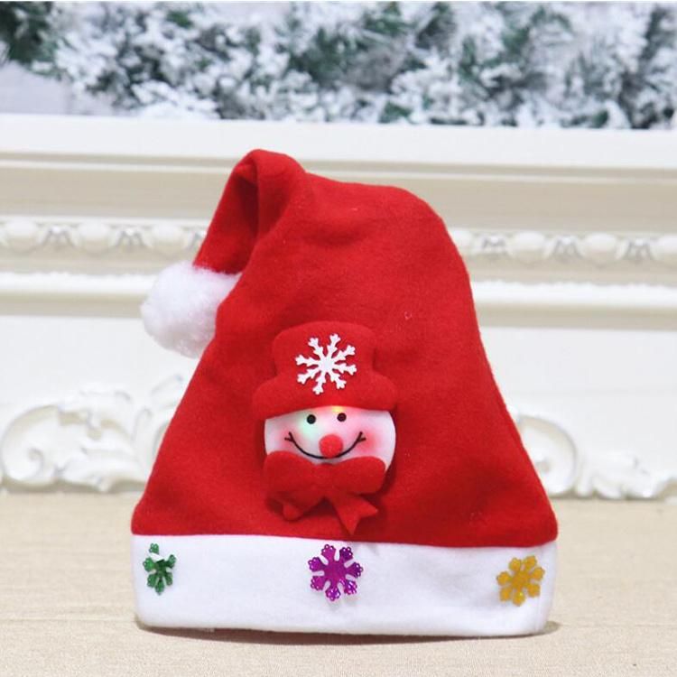 Christmas Hat Hat Santa Hat Wholesale Customized Logo Non Woven Christmas Santa Hat