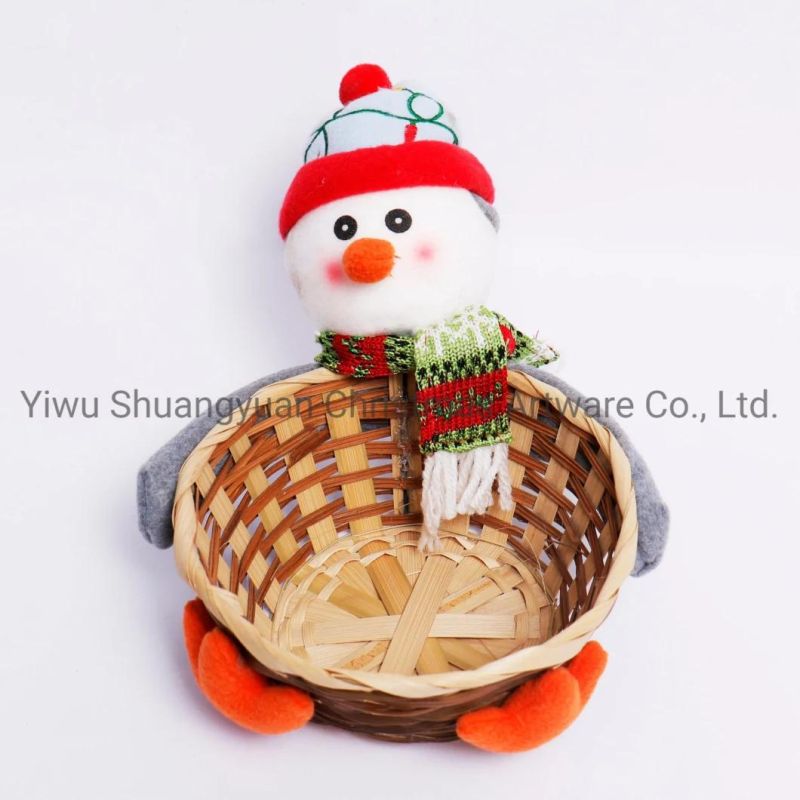 Christmas Fruit Basket Hanging Decor for Holiday Wedding Party Decoration Supplies Hook Ornament Craft Gifts