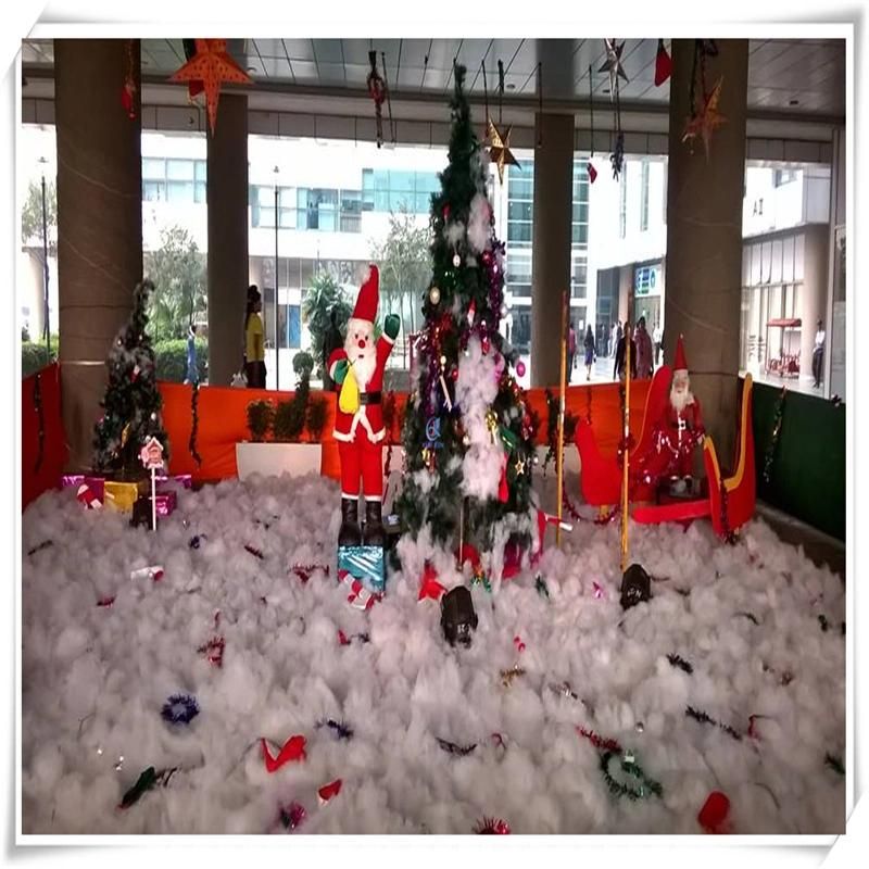 Xmas Polyester Snow Fluff Christmas Snow Scene Decorations