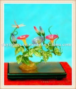 Morning Glory Glass Craft for Home Decoration