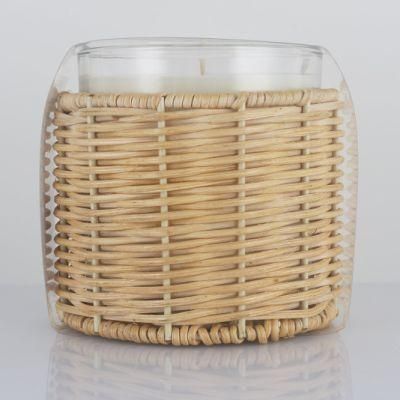 11oz. Rattan Scented Glass Candles for Office Gifts