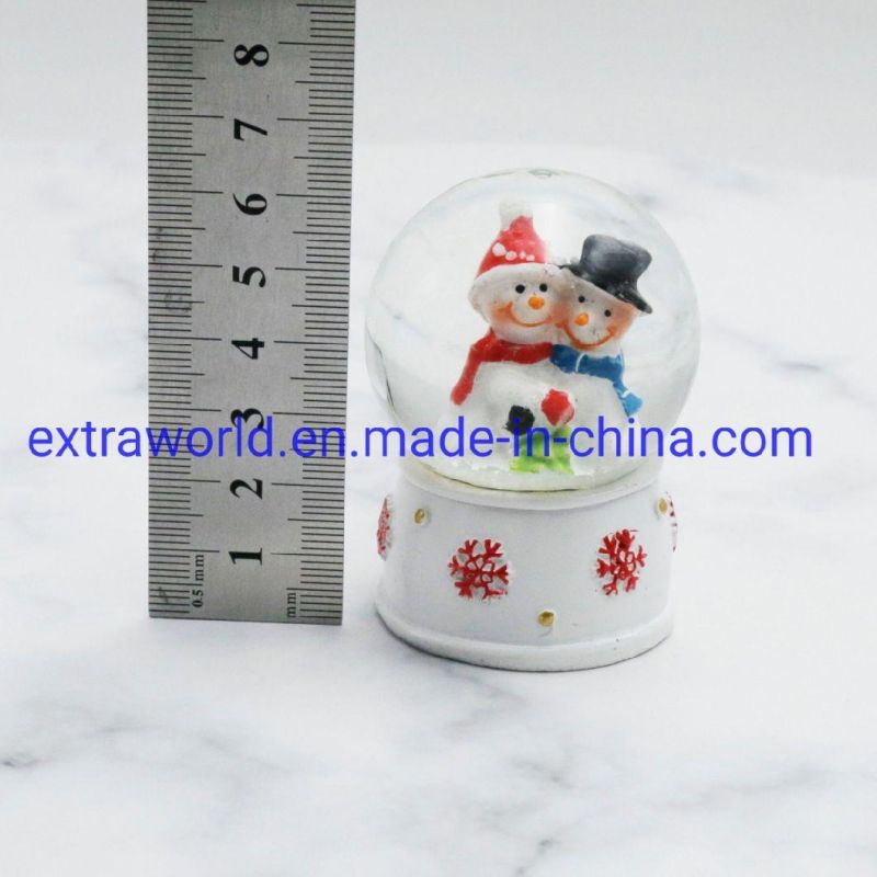 New Year Resin Souvenir Christmas Snowglobe