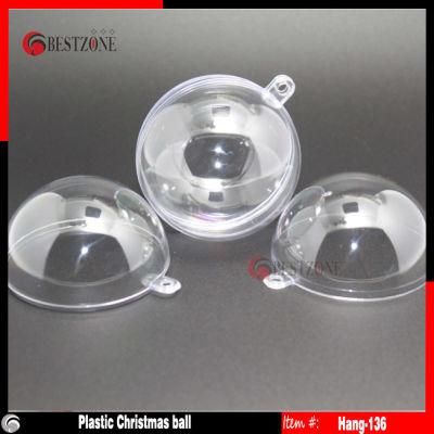 136mm Transparent Christmas Tree Ball Ornament