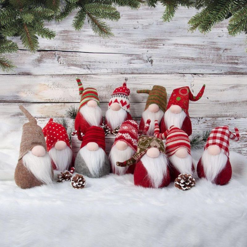 Christmas Ornaments Nordic Santa Claus Ornaments Land God Faceless Doll Doll Window Display Props