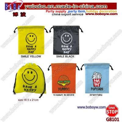 Customized Logo Custom Drawstring Pouch Birthday Gift Pouch Promotional Pouch (G8045)
