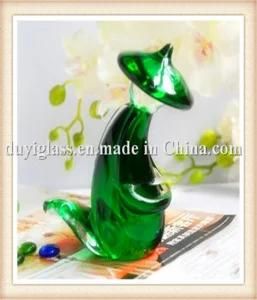 Special Design Green Glass Craft for Decoration