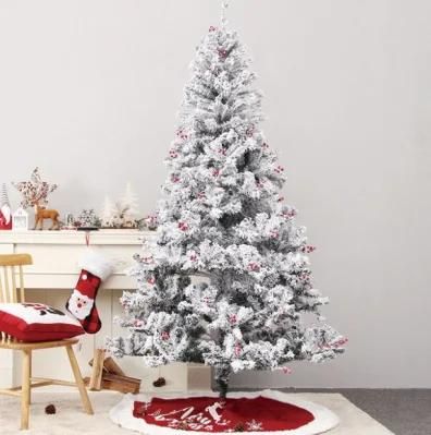 Luxury Modern Remote Control LED Flocked Snow Christmas Tree