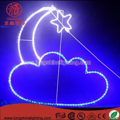 Moon and Star Motif Corban&Ramadan Outdoor Holiday Light