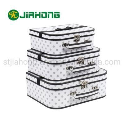 Cardboard Paper Gift Storage Packaging Valentine/Birthday/Christmas Carrying Suitcase Gift Box (Sets)