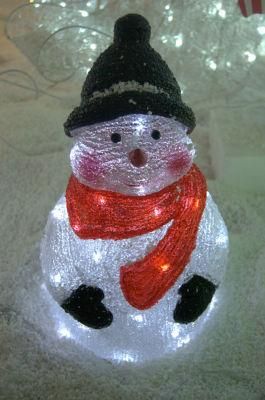 New Design Acrylic Snowman LED Light (IL100625-1)