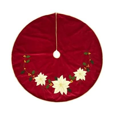 Christmas Tree Decoration Tree Skirt Large 48 Inches Round Indoor Outdoor Mat Xmas Party Holiday Decorations