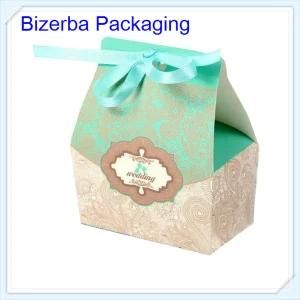 Customized Colorful Wedding Candy Packing Paper Gift Box