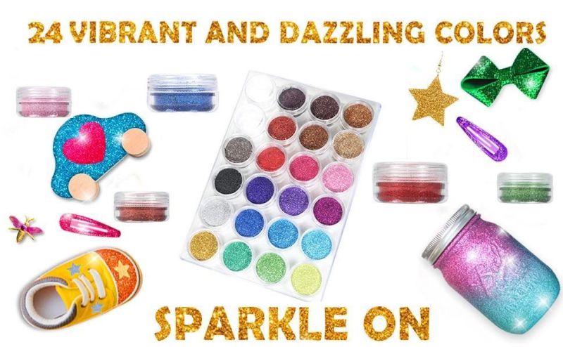 Factory Bottle Packed Color Glitter Powder