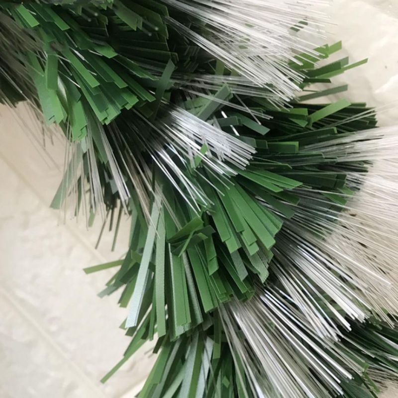 Green Fiber Optic Garland with Lights for Christmas Decoration