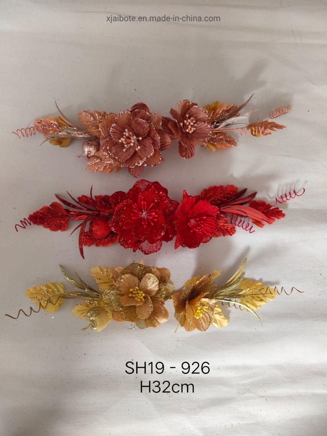Hot Sale Xmas Decorations Flowers Made in China