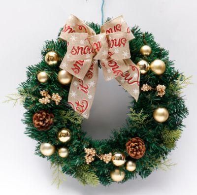 15inch 40cm Artifical Christmas Wreath Christmas Supplies Indoor /Outdoor Decoration Wreath