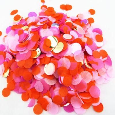 Eco Friendly Biodegradable Colorful Confetti Round Shape Confetti